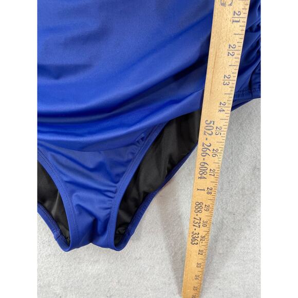 Victoria's Secret Swimsuit Sz 40DD The Unforgettable One‎ Piece Blue Formed Cups - Picture 5 of 11